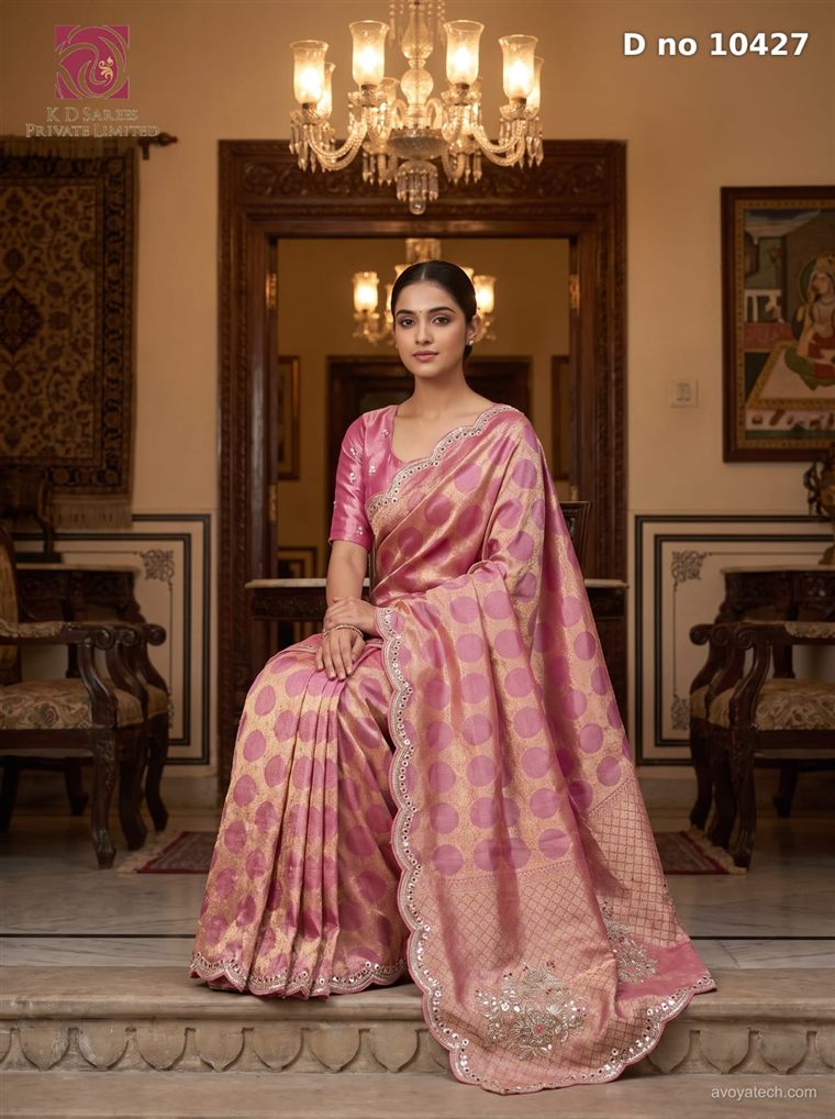 Kanjivaram Khaddi saree, design number 10427